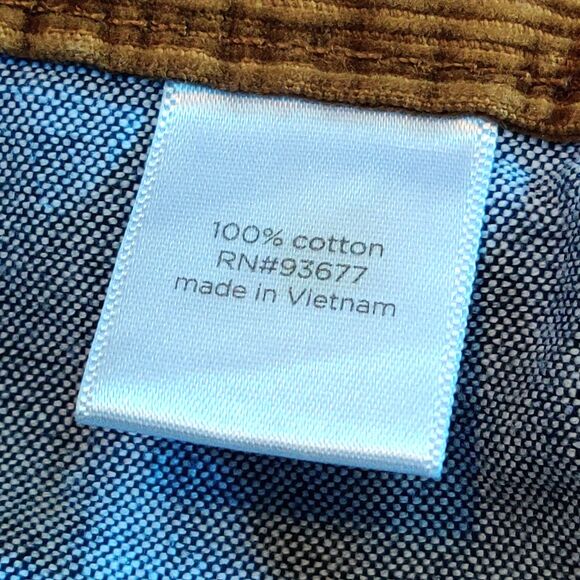 JC Penney (jcp) Corduroy Pants Men's TAG 36X32 (36x30) Slim Straight Brown Tan - Picture 9 of 14